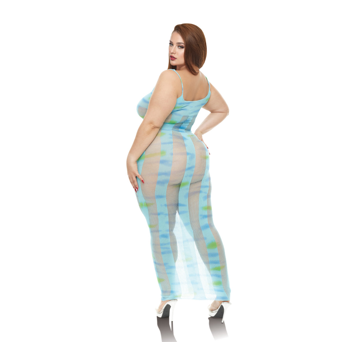 Lapdance Blue Horizon Maxi Dress Blue