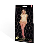 Lapdance Pink Mirage Suspender Bodystocking Pink