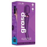 Love Distance Grasp App Controlled Vibrating Wand Purple