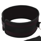 Lux Fetish Collar & Removable Leash Set Black