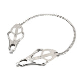 Lux Fetish Japanese Clover Nipple Clips Silver