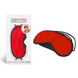 Lux Fetish Peek-A-Boo Love Mask Red