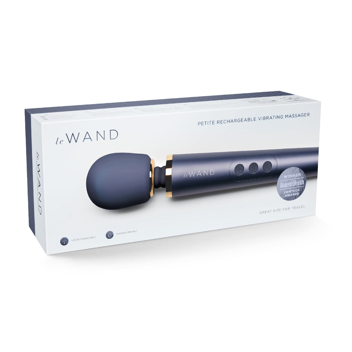 Le Wand Petite Rechargeable Wand Massager Navy Blue