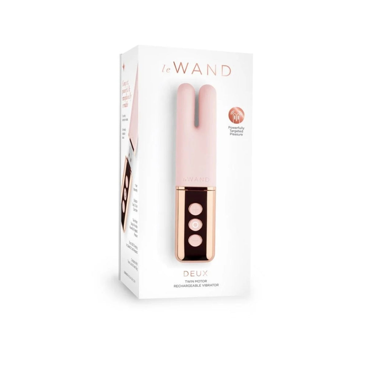 Le Wand Deux Twin Motor Vibrator Rose Gold