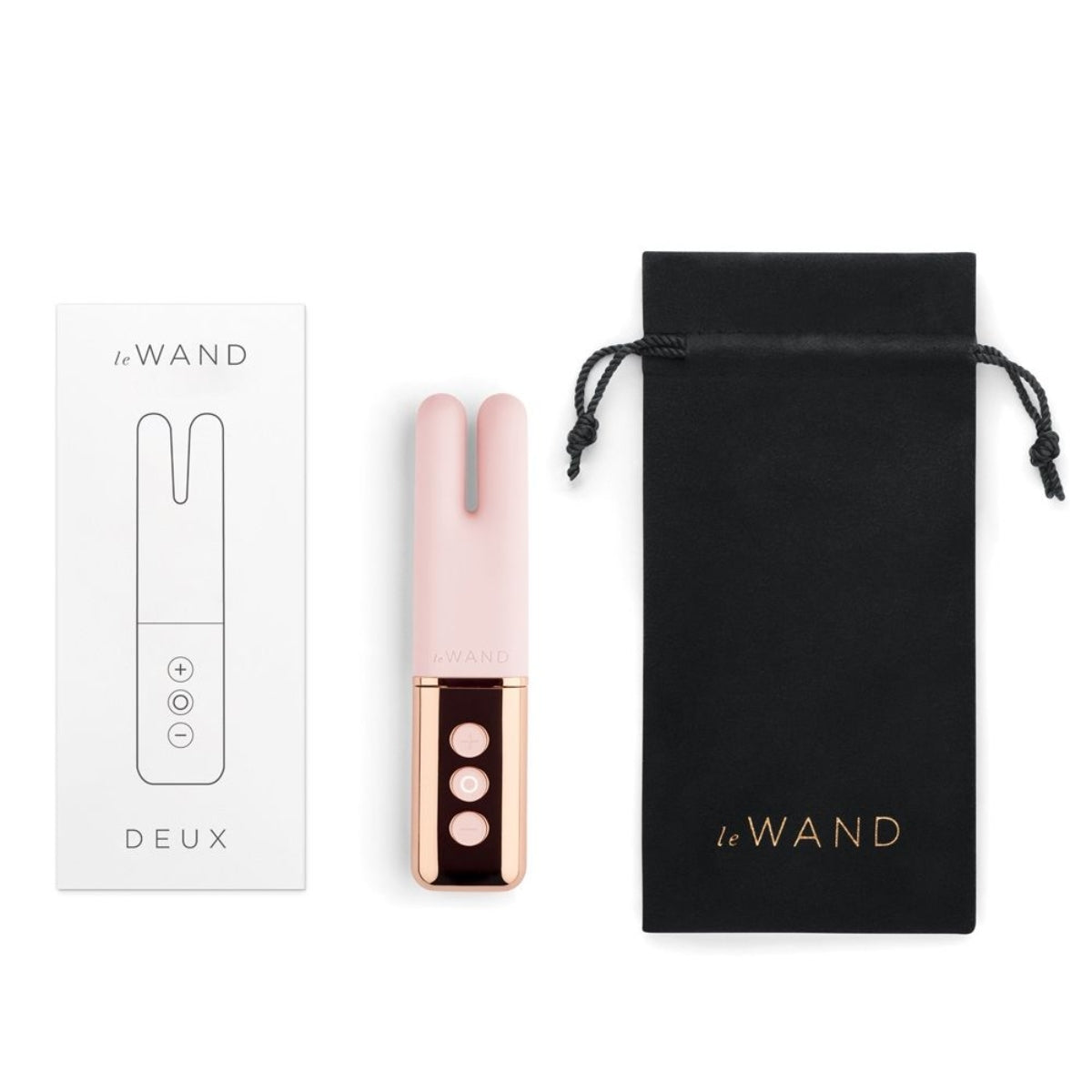 Le Wand Deux Twin Motor Vibrator Rose Gold