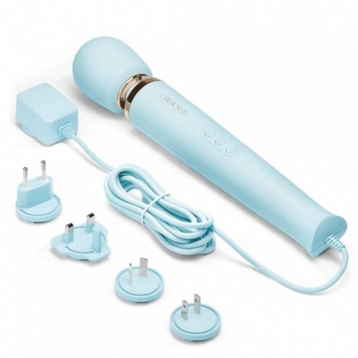 Le Wand Powerful Plug In Wand Massager Light Blue