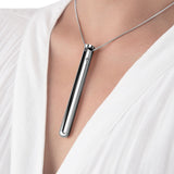 Le Wand Rechargeable Necklace Vibrator Silver