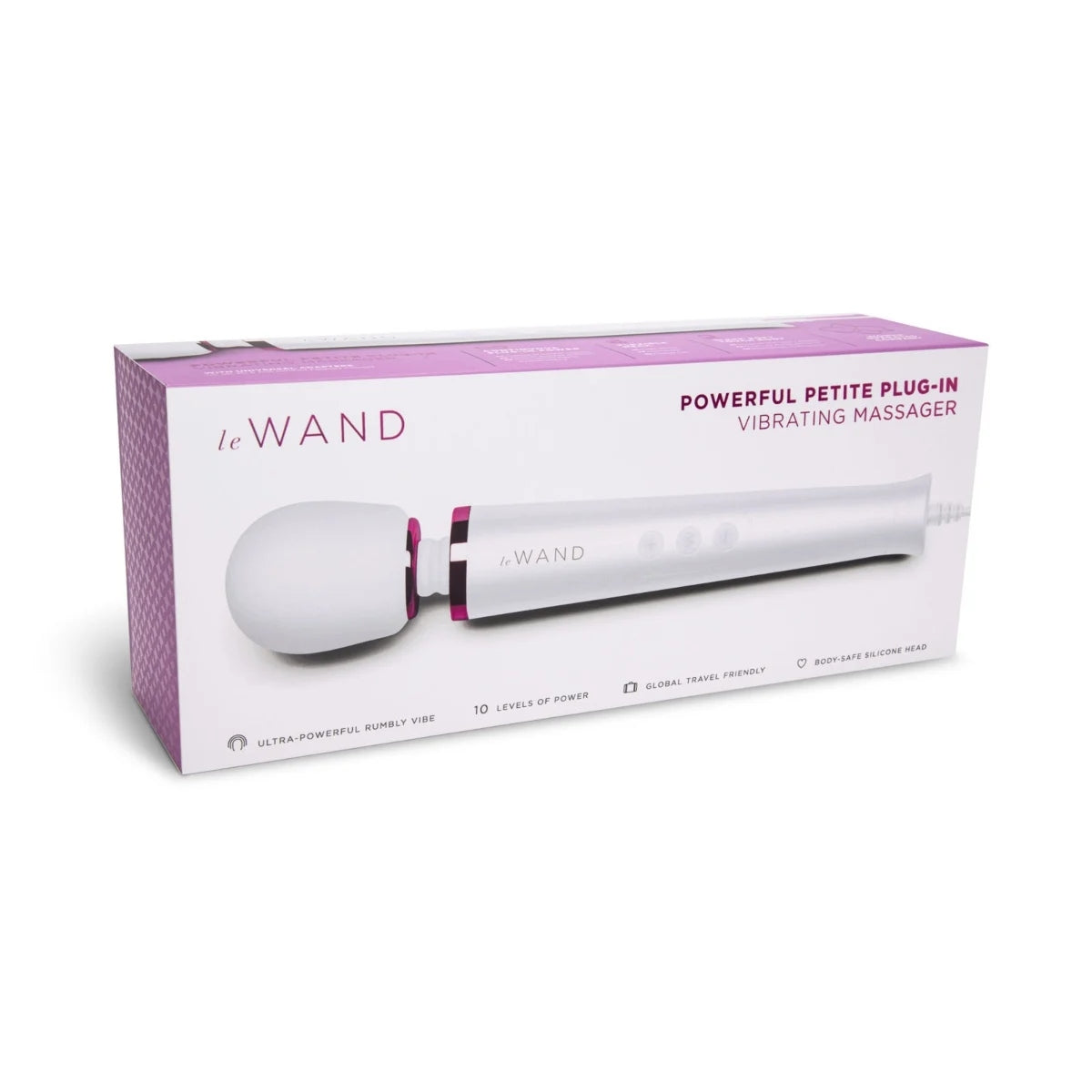 Le Wand Powerful Petite Plug In Wand Massager White