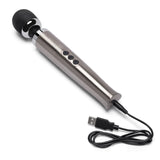 Le Wand Die Cast Rechargeable Wand Massager Silver