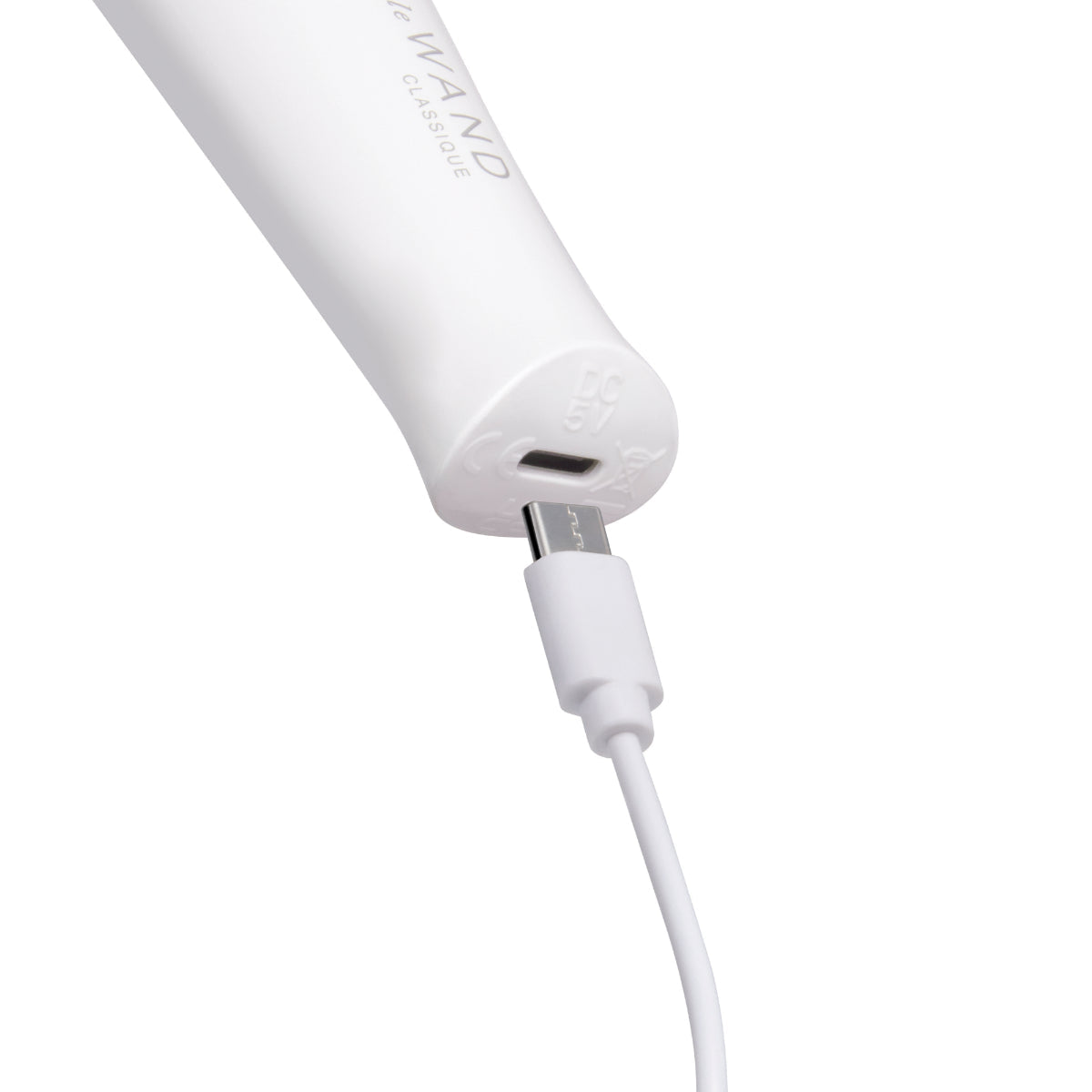 Le Wand Classique Mini Vibrating Wand Massager White 