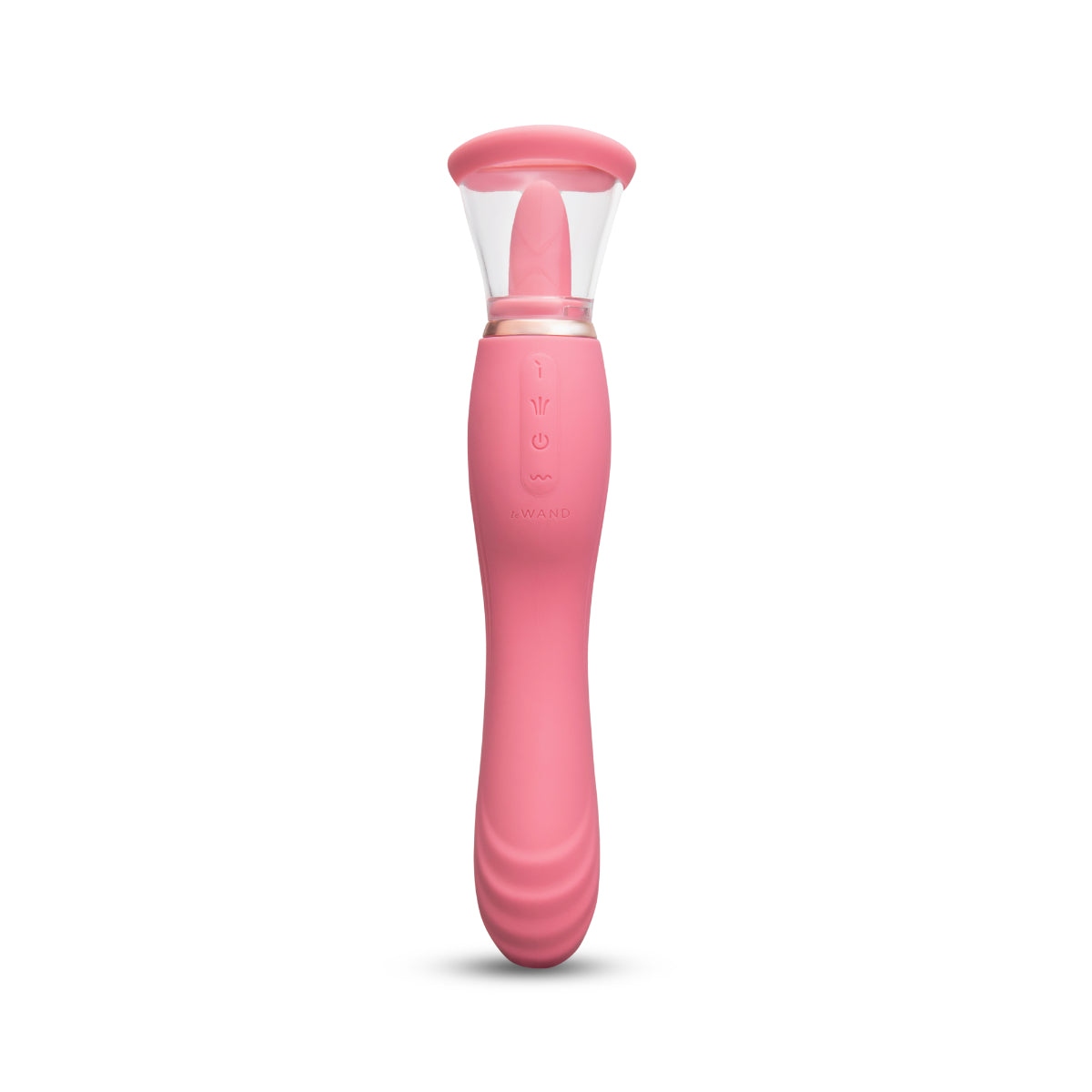 Le Wand Lick Double Ended Vibrator With Tongue Stimulator Pink
