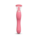 Le Wand Lick Double Ended Vibrator With Tongue Stimulator Pink
