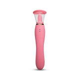 Le Wand Lick Double Ended Vibrator With Tongue Stimulator Pink