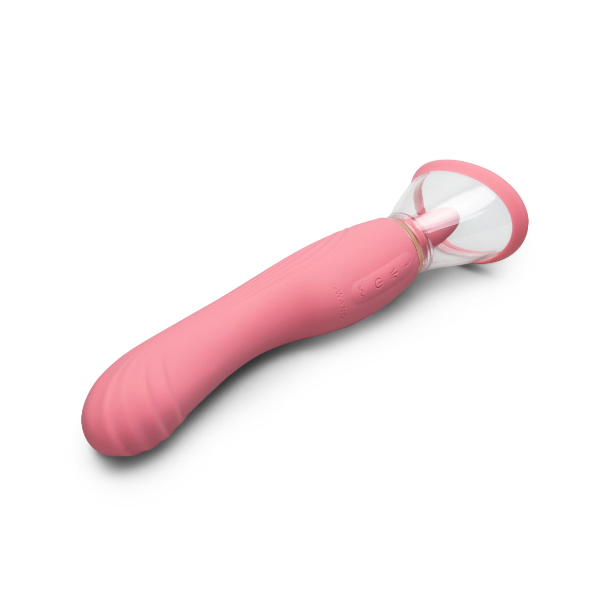 Le Wand Lick Double Ended Vibrator With Tongue Stimulator Pink