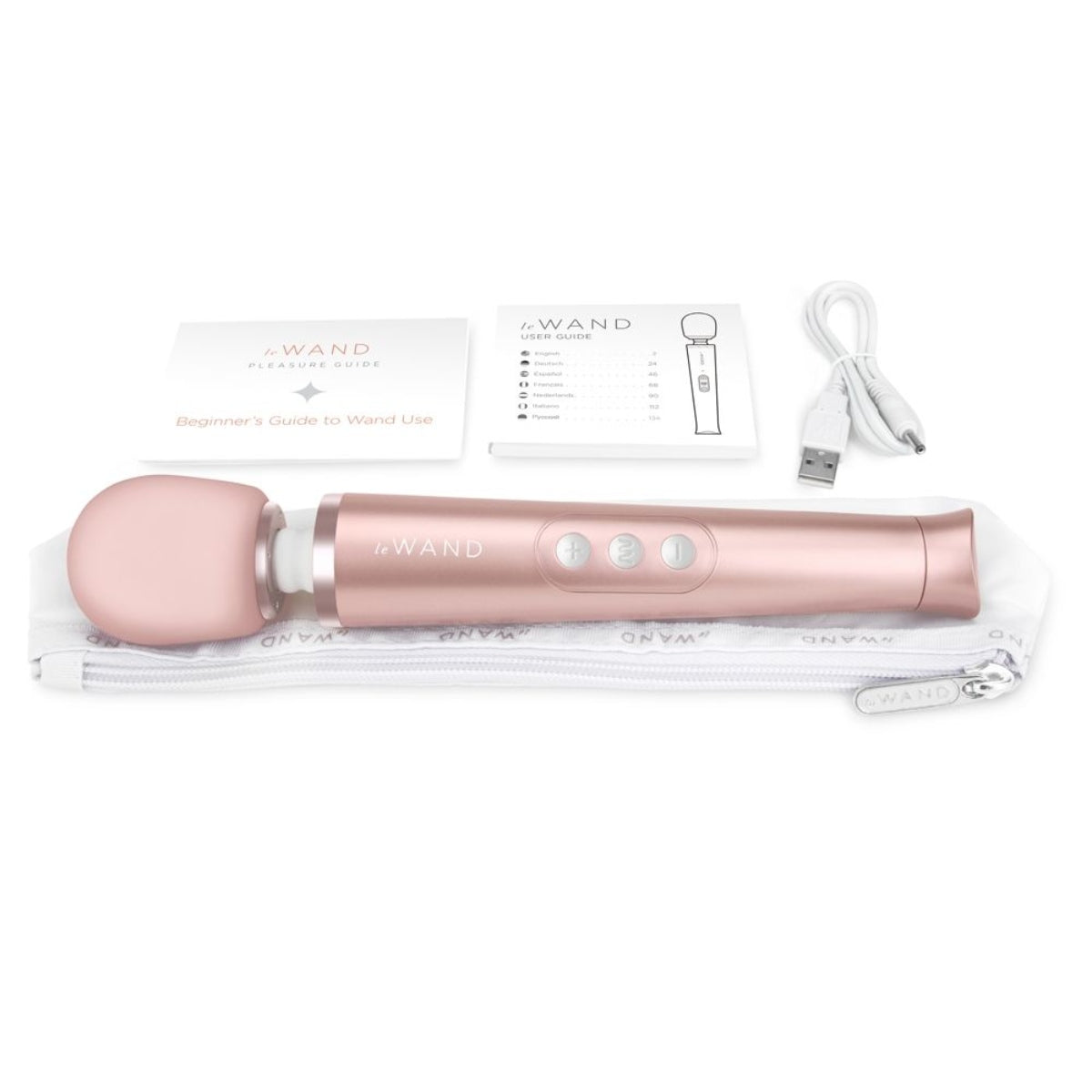 Le Wand Petite Rechargeable Wand Massager Rose Gold