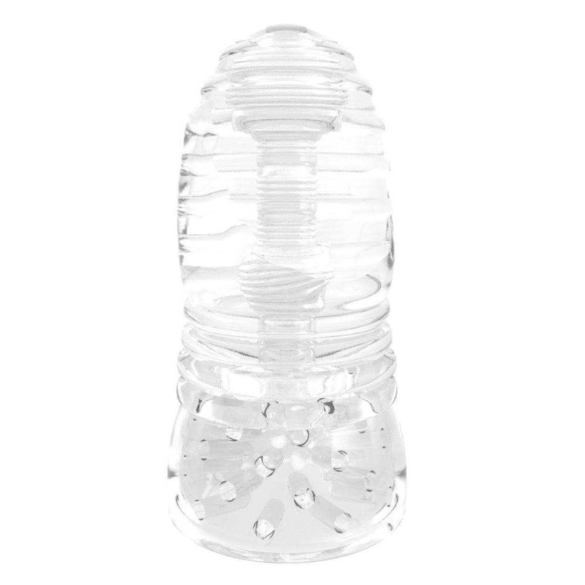 Me You Us Glacier Dual End Stroker Masturbator Clear - Simply Pleasure