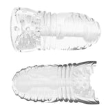 Me You Us Glacier Dual End Stroker Masturbator Clear - Simply Pleasure