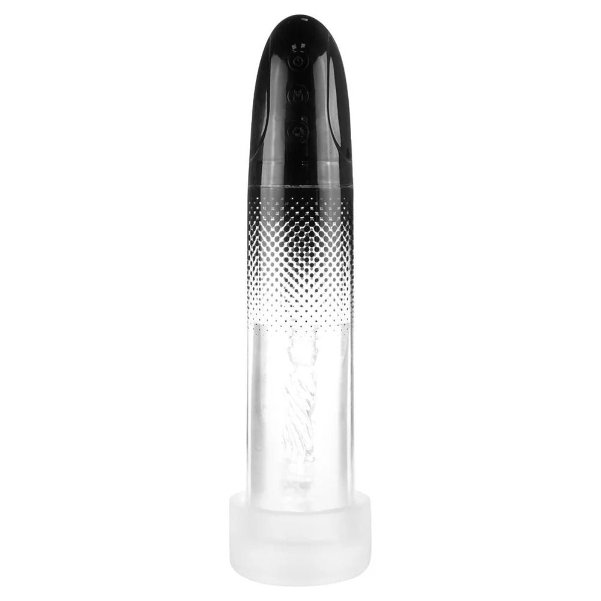 Me You Us Platinum Duo Automatic Pump Masturbator Clear Black - Simply Pleasure