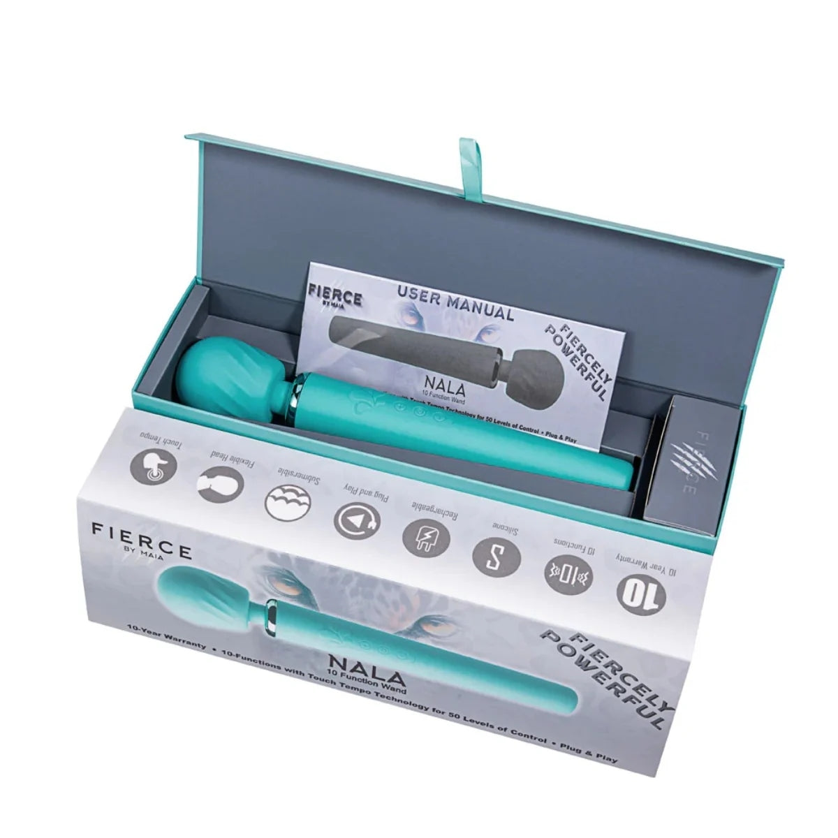 Maia Toys Nala 10 Function Wand Vibrator Blue