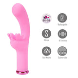 Maia Toys Myla 10 Function Butterfly G-Spot Vibrator Pink 3 Inch