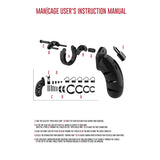 Man Cage Chastity Cock Cage Model 02 Black 3.5 Inch / 9 cm