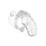 Man Cage Chastity Cock Cage With Plug Model 10 Clear 3.5 Inch / 9cm