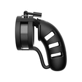 Man Cage Chastity Cock Cage With Ballsplitter Model 19 Black 4.5 Inch / 11.5cm
