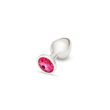 Me You Us Crystal Jewels Metal Butt Plug Pink Medium - Simply Pleasure