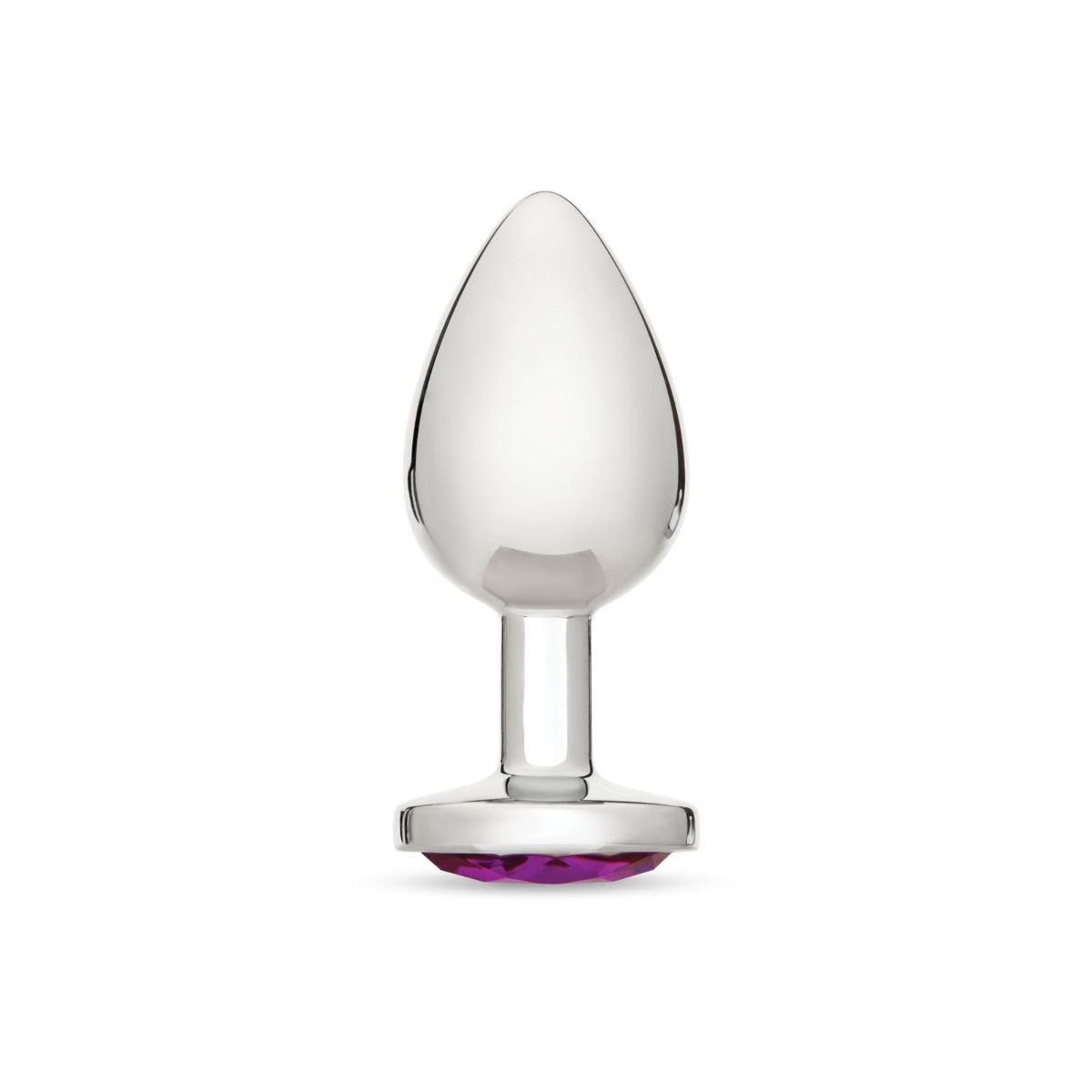 Me You Us Crystal Jewels Metal Butt Plug Purple Large - Simply Pleasure