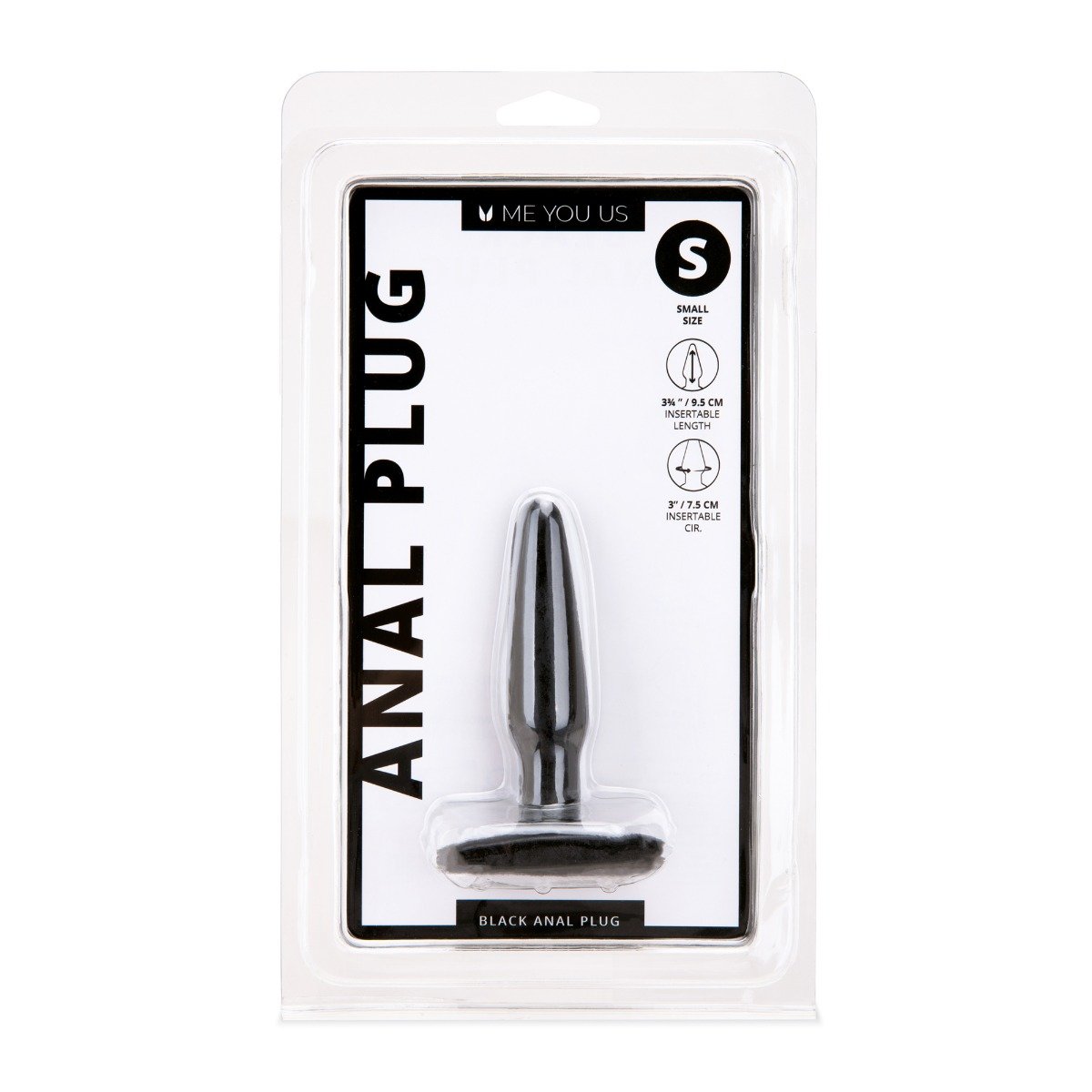 Me You Us Anal Plug Black Small