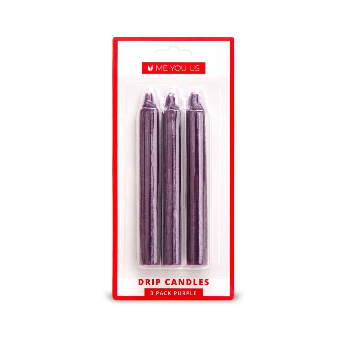 Me You Us Drip Candles 3 Pack Purple
