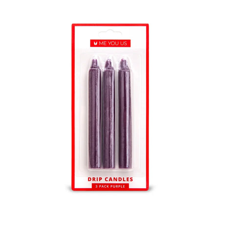 Me You Us Drip Candles 3 Pack Purple