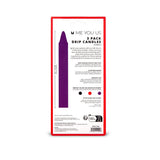 Me You Us Drip Candles 3 Pack Purple