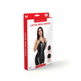 Me You Us Latex Mini Dress Black