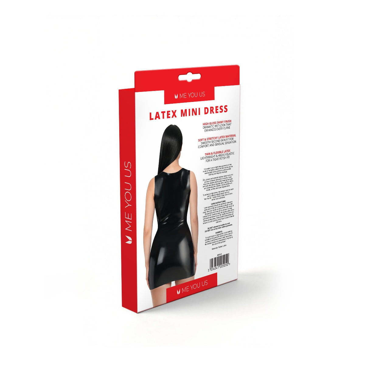 Me You Us Latex Mini Dress Black
