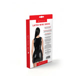 Me You Us Latex Mini Dress Black