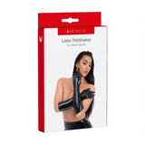 Me You Us Latex Full Length Gloves Black