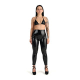Me You Us Latex Leggings Black