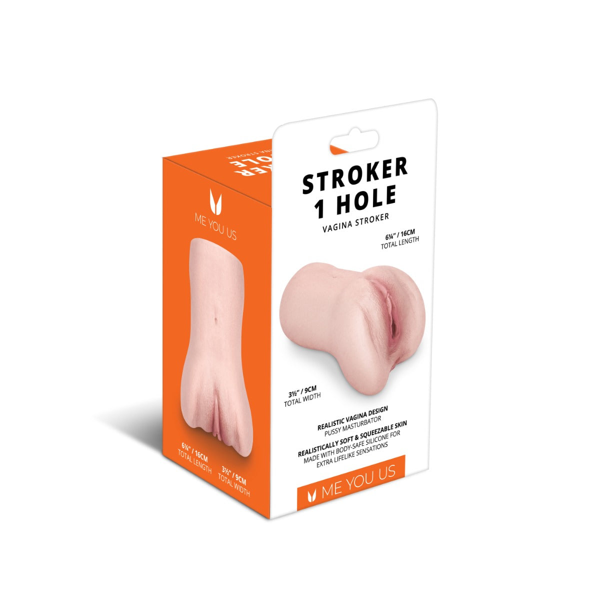Me You Us Stroker 1 Hole Vagina Stroker Pink