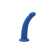 Me You Us Curved Dildo Blue 6 Inch