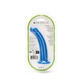 Me You Us Curved Dildo Blue 6 Inch