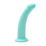 Me You Us Curved Dildo Aqua 7 Inch