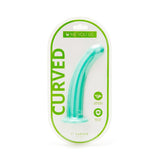 Me You Us Curved Dildo Aqua 7 Inch