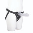 Me You Us Frosted Strap On Harness Kit With Jelly Dildo Clear Black 6 Inch