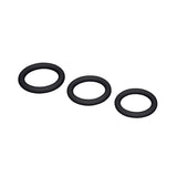 Me You Us Signature The Chubby Cock Ring 3 Pack Black
