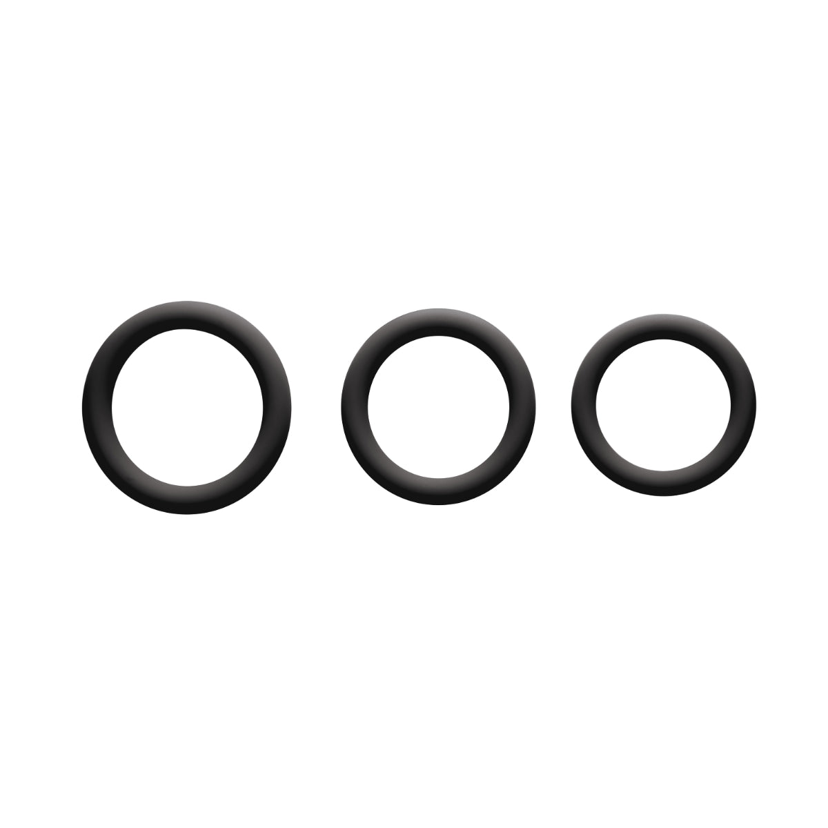 Me You Us Signature The Chubby Cock Ring 3 Pack Black