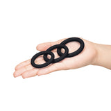 Me You Us Signature The Chubby Cock Ring 3 Pack Black