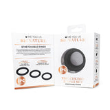 Me You Us Signature The Chubby Cock Ring 3 Pack Black