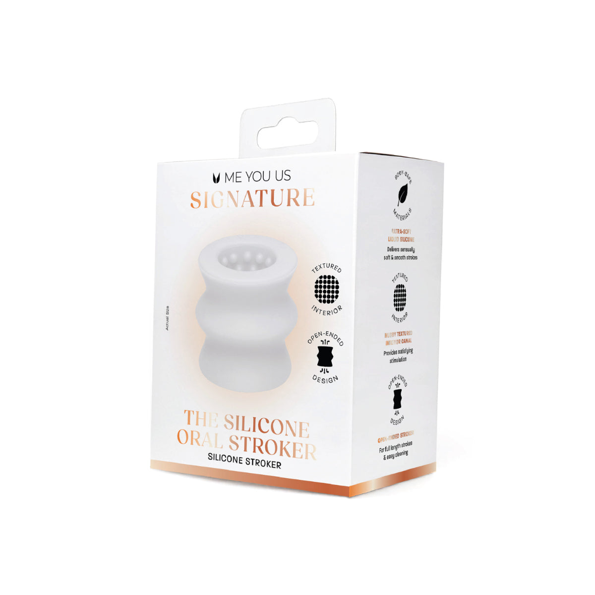 Me You Us Signature The Silicone Oral Stroker Clear