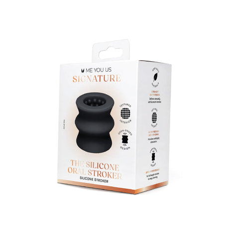 Me You Us Signature The Silicone Oral Stroker Black